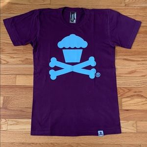 Johnny Cupcakes Violet/Cyan Logo T-Shirt